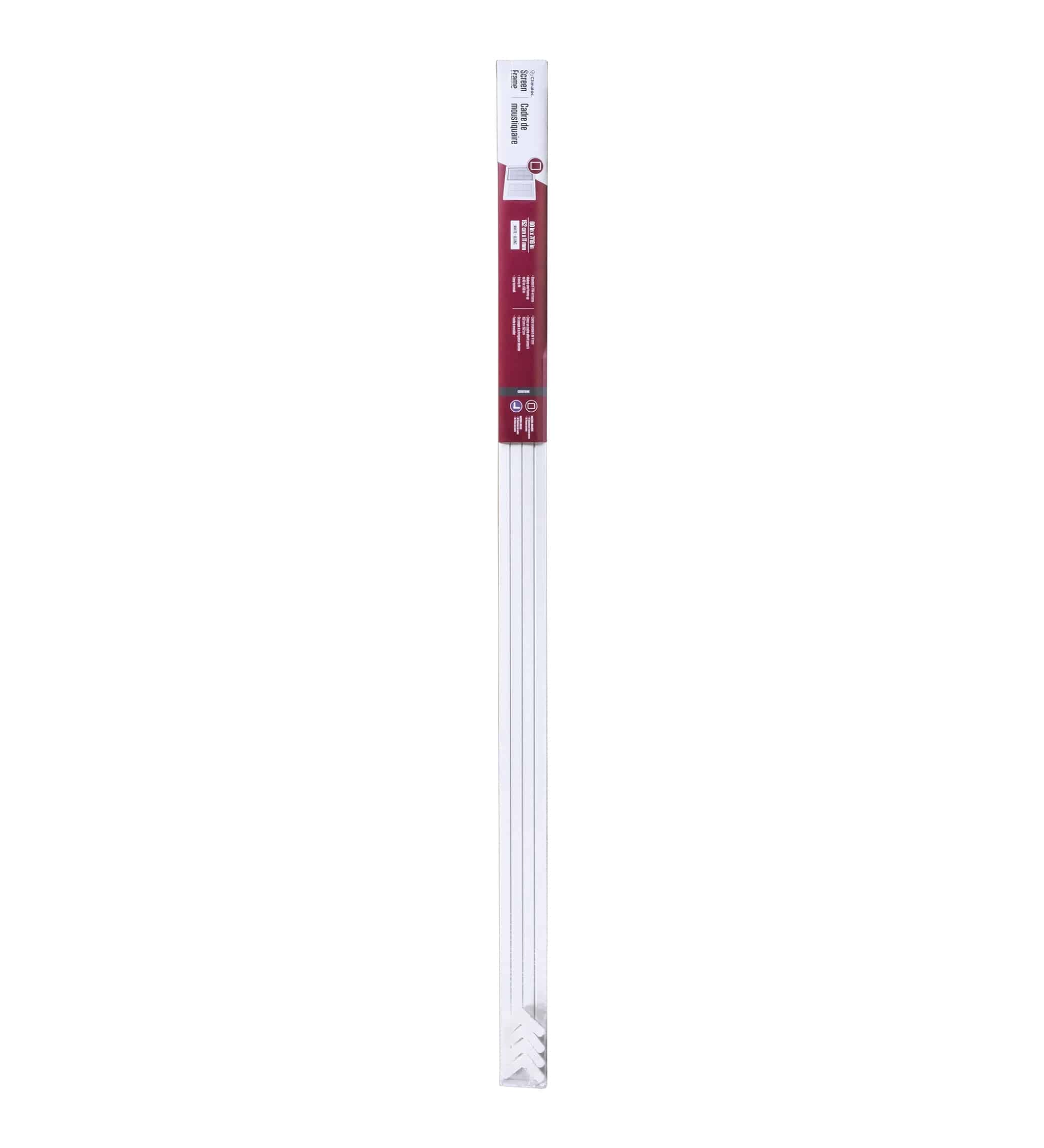 thumbnail image 2 of MAKE-2-FIT PL 14074 Screen Frame Kit - 5/16 X 3/4 Inch, 72 Inch Length, White Aluminum (20 Pack) 2 of 2